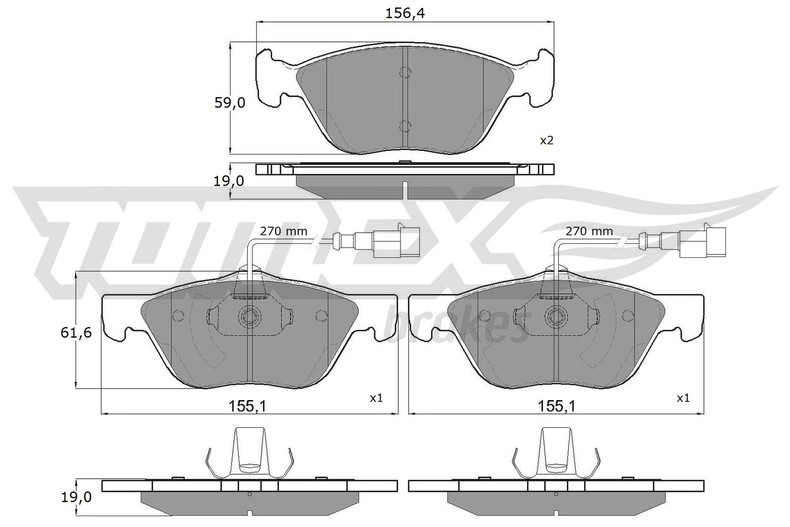 TOMEX Brakes TX 15-05 Sada...